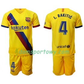 Koszulka FC Barcelona Ivan Rakitic 4 Dziecięcy Wyjazdowe Koszulki Piłkarskie 2019-2020 Krótki Rękaw 